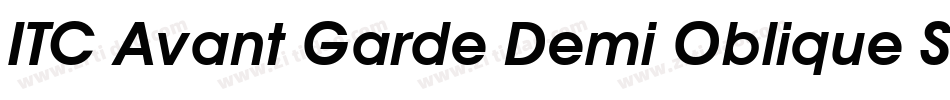 ITC Avant Garde Demi Oblique SWA字体转换